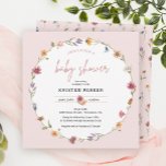 Wildblume Garden Girl Kinderdusche Einladung<br><div class="desc">Feiern Sie Ihre Ankunft mit dieser kleinen Wildblume Floral Baby Shower Einladung! Das Design ist perfekt für jede Babydusche und wird mit passenden Etiketten geliefert,  um die glücklichen Neuigkeiten zu teilen.</div>