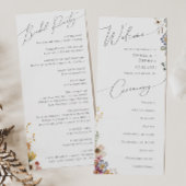 Wildblume Garden | Hochzeitsprogramm Programm