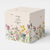 Wildblume Garden & Insekten Hochzeit Geschenkschachtel (Vorderseite)