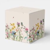 Wildblume Garden & Insekten Hochzeit Geschenkschachtel (Rückseite)