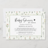 Wildblume Garden Kinderdusche per Post Einladung (Vorderseite)