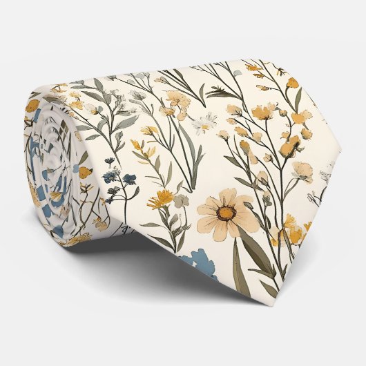 Wildblume Garden Krawatte (Gerollt)