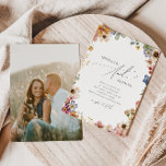 Wildblume Garden | Lässige Hochzeit von Foto Einladung<br><div class="desc">Dieser farbenfrohe Wildblume-Garten | Foto lässige Hochzeitseinladung ist perfekt für Ihre einfache, whimsical boho Regenbogen Sommerhochzeit. Die hellen, zauberhaften Rosa-, Gelb-, Orange- und Goldfloralen verleihen diesem Produkt das Gefühl eines minimalistisch eleganten Vintagen Hippie-Frühlingsgartens. Das moderne Design ist künstlerisch und zart und zeigt eine klassische erdige Wiese in Aquarell. Egal für...</div>