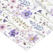 Wildblume Garden Lila Watercolor Tischläufer (Ecke)