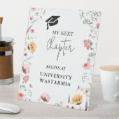 Wildblume Garden Mein nächster Abschluss Sockelschild (In Situ)