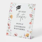 Wildblume Garden Mein nächster Abschluss Sockelschild (Vorderseite)