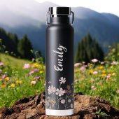 Wildblume Garden Monogram Name Trinkflasche