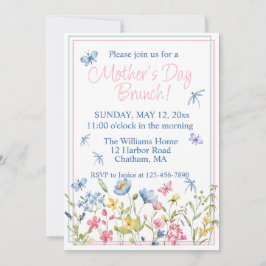 Wildblume Garden Mütter Tag Brunch Einladung