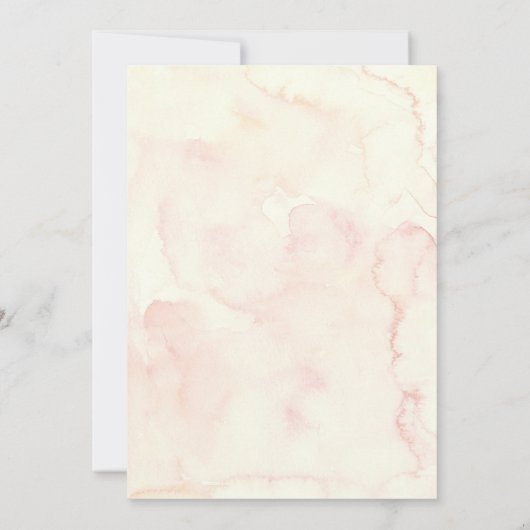 Wildblume Garden Party 1. Geburtstag Einladung (Rückseite)