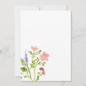 Wildblume Garden Party Geburtstag Einladung (Rückseite)