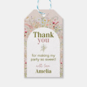 Wildblume Garden Party Vielen Dank für Ihre Unters Geschenkanhänger (Vorderseite)