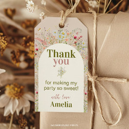 Wildblume Garden Party Vielen Dank für Ihre Unters Geschenkanhänger