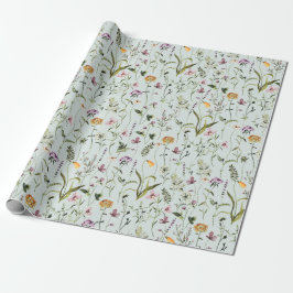 Wildblume Garden Pattern Geschenkpapier