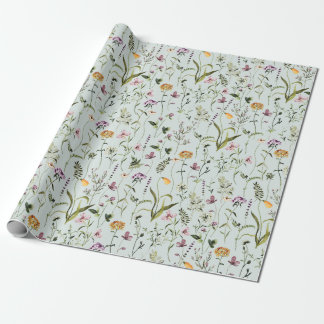 Wildblume Garden Pattern Geschenkpapier