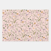 Wildblume Garden Pattern Geschenkpapier Set (Vorderseite 2)