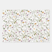 Wildblume Garden Pattern Geschenkpapier Set (Vorderseite)