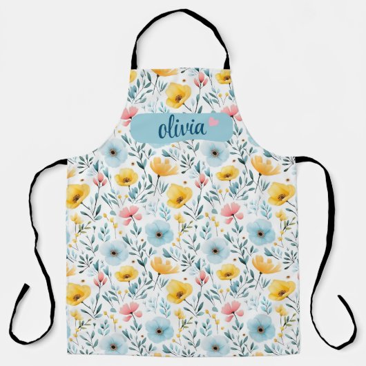 Wildblume Garden Pattern Schürze (Vorderseite)