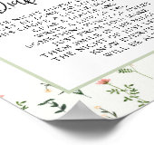 Wildblume Garden Spate Night Diapers Poster (Ecke)