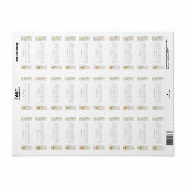 Wildblume Garden Spring Wedding Rücksendeadresse (Vorne)