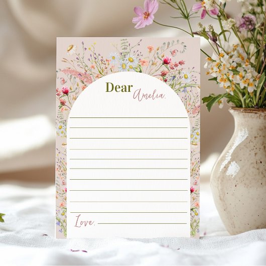 Wildblume Garden Time Capsule Note Card Dankeskarte