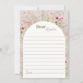 Wildblume Garden Time Capsule Note Card Dankeskarte (Vorderseite)