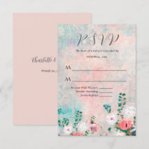 Wildblume Garden Wasserfarbenfrohe Hochzeit