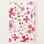 Wildblume Garden Wasserfarbenplaner Planer (Rückseite)