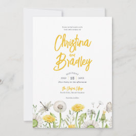 Wildblume Garden Wedding Einladung