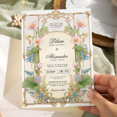 Wildblume Garden Wedding Einladung