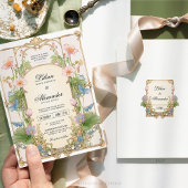 Wildblume Garden Wedding Einladung