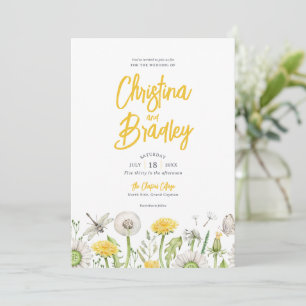 Wildblume Garden Wedding Einladung