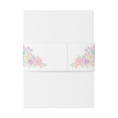 Wildblume Garden Wedding Einladungsbanderole (Rückseitenbeispiel)