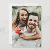 Wildblume Garden Wedding Foto Save the Date Einladung (Rückseite)