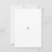 Wildblume Garden Wedding QR Code RSVP Karte (Rückseite)