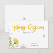 Wildblume Garden Wedding RSVP Karte (Vorne/Hinten)