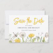 Wildblume Garden Wedding Save The Date (Vorderseite)