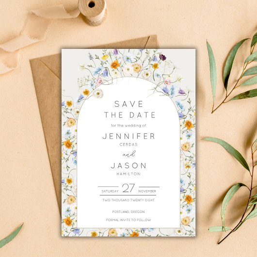 Wildblume Garden Wedding Save The Date