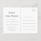 Wildblume Garden Wedding Save the Date Postkarte (Rückseite)