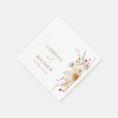 Wildblume Garden Wedding Serviette (Ecke)