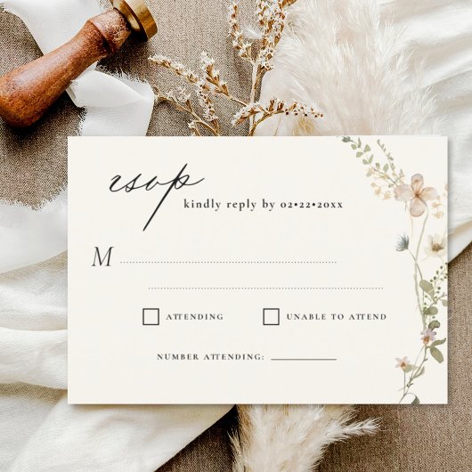 Wildblume Garden Wedding UAWG Einladung