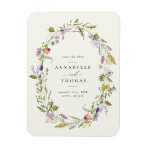 Wildblume Garden Wreath Wedding Save the Date