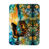 Wildblume Garten Schatztruhe Magnet (Vertikal)