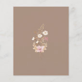 Wildblume Gartenbestätigung Einladung (Rückseite)