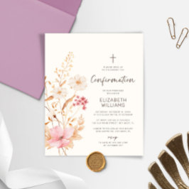 Wildblume Gartenbestätigung Einladung