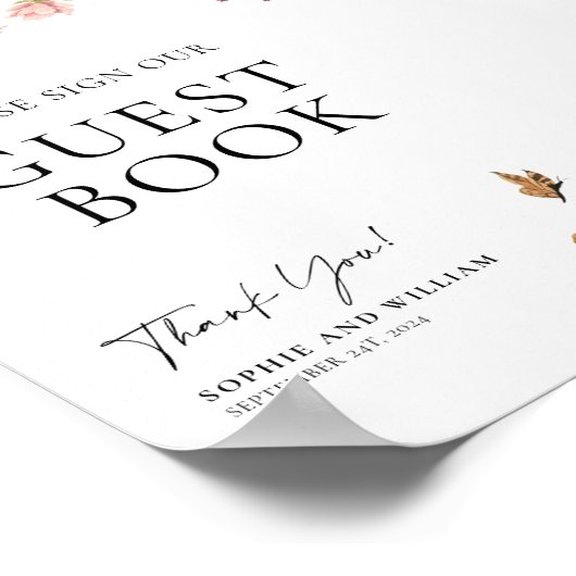 Wildblume Gästebuch (Ecke)