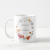 Wildblume Gastgeschenk Hochzeit Kaffeetasse (Links)