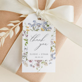 Wildblume Gastgeschenk Hochzeit Tag Vielen Dank, H Geschenkanhänger