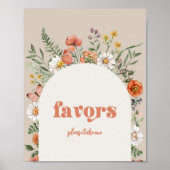 Wildblume Gastgeschenke Unterschreiben Poster (Vorne)