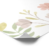 Wildblume Geburtstag 12 Foto Milestone Poster (Ecke)