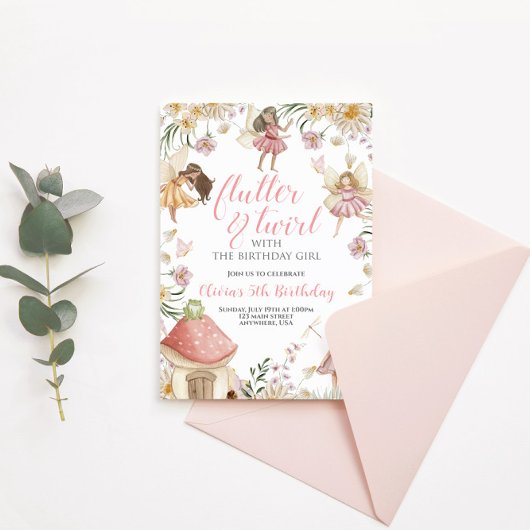 Wildblume Geburtstag Einladung